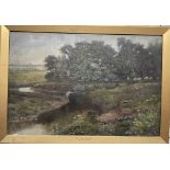 Duckett Hoggdon On the Bollin Oil on canvas Signed and dated 1925