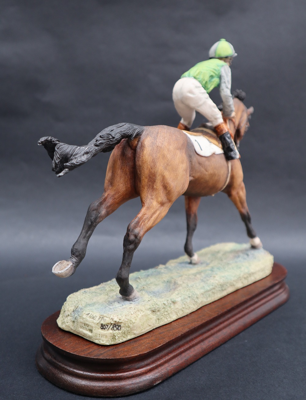 A Border Fine Arts sculpture "Cantering Down", by Anne Wood, No. - Image 8 of 8