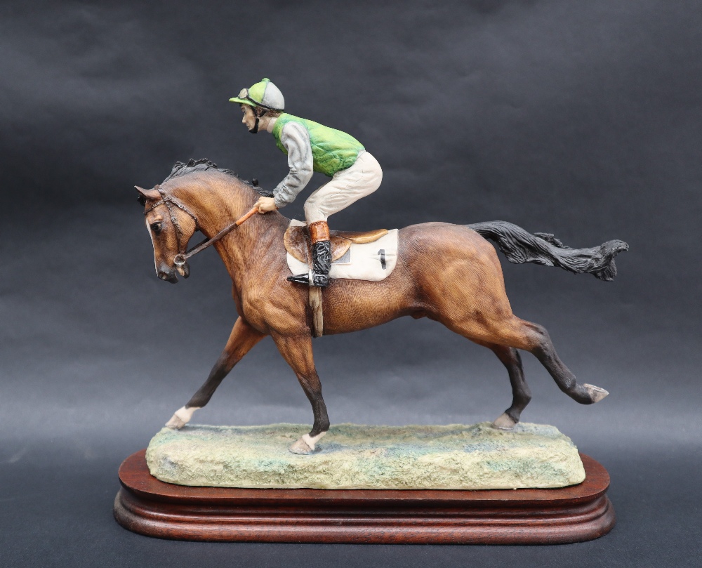 A Border Fine Arts sculpture "Cantering Down", by Anne Wood, No. - Image 7 of 8