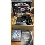 A Sega Mega drive and games, boxed (Sold as seen,