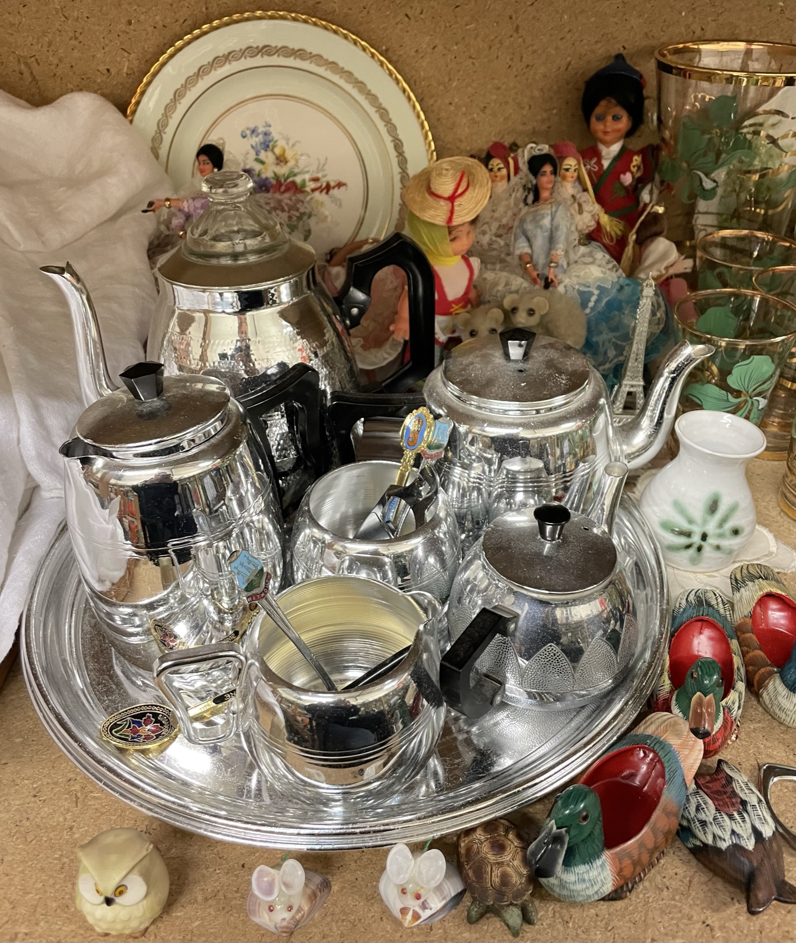 A Roslyn china part tea set together with other part tea sets, lemonade set, chrome part tea set, - Image 2 of 8
