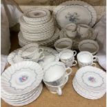 A Royal Doulton Chelsea Rose pattern part tea and dinner service
