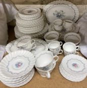 A Royal Doulton Chelsea Rose pattern part tea and dinner service