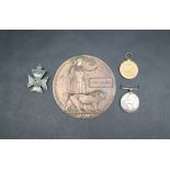 Two World War I medals including a Victory medal and The British War Medal issued to 194104 GNR. J .