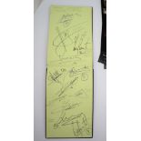 An autograph album of sportmen, signed by Rory Underwood, Tony Underwood, Jerry Guscott,