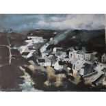 John Knapp Fisher A Welsh valley scene A limited edition print,