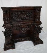 A 19th century continental side cabinet,