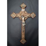 A Crucifix depicting Jesus and the four evangelists,