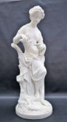 A Minton parian figure of Psyche after A.E.