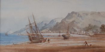 Alfred Parkman Oystermouth, Swansea Bay Watercolour Signed and dated 1914 26.