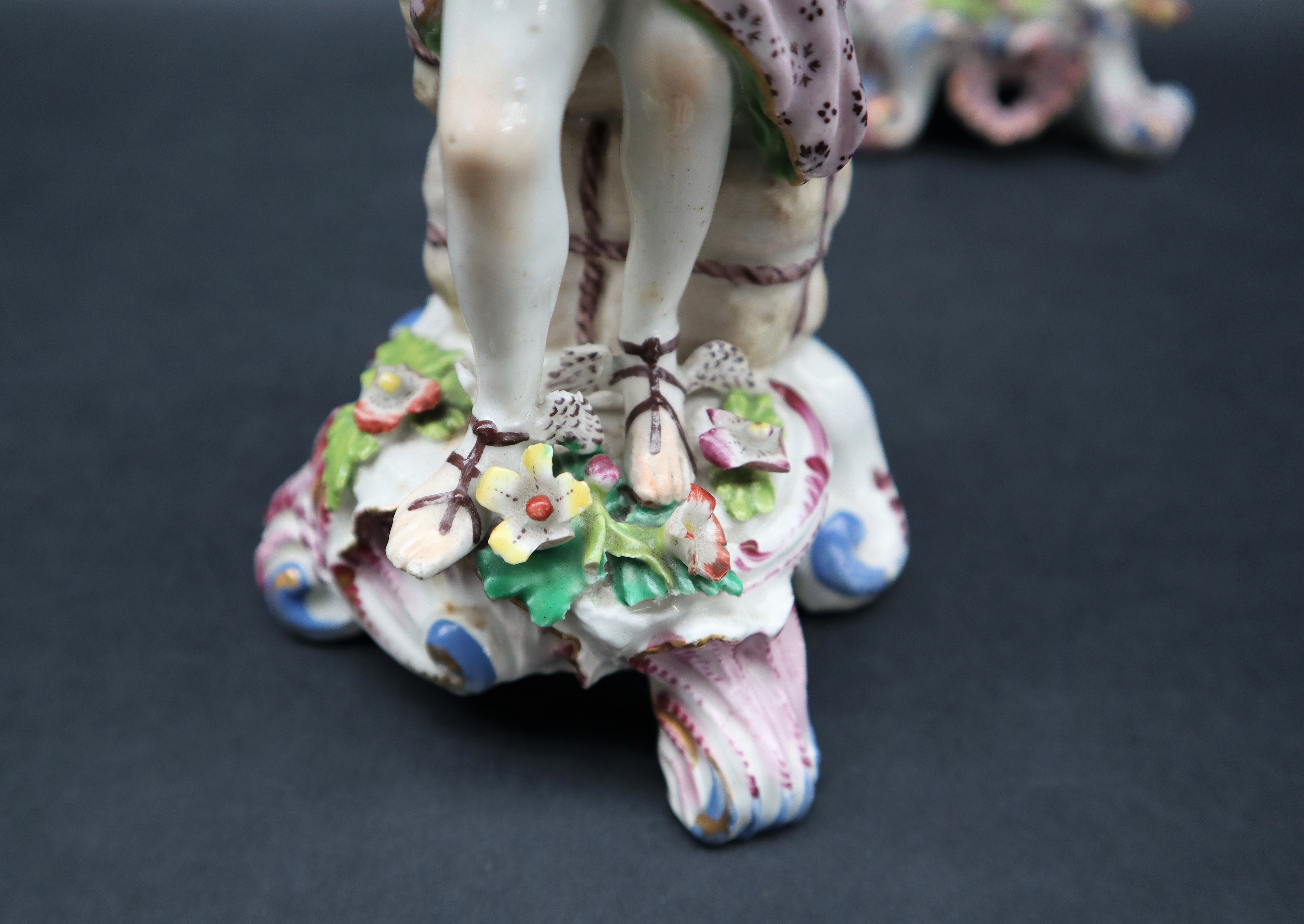 A Bow porcelain figure of Hermes, - Image 6 of 12