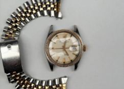 A gentleman's stainless steel Rolex Oyster perpetual Datejust Superlative chronometer,