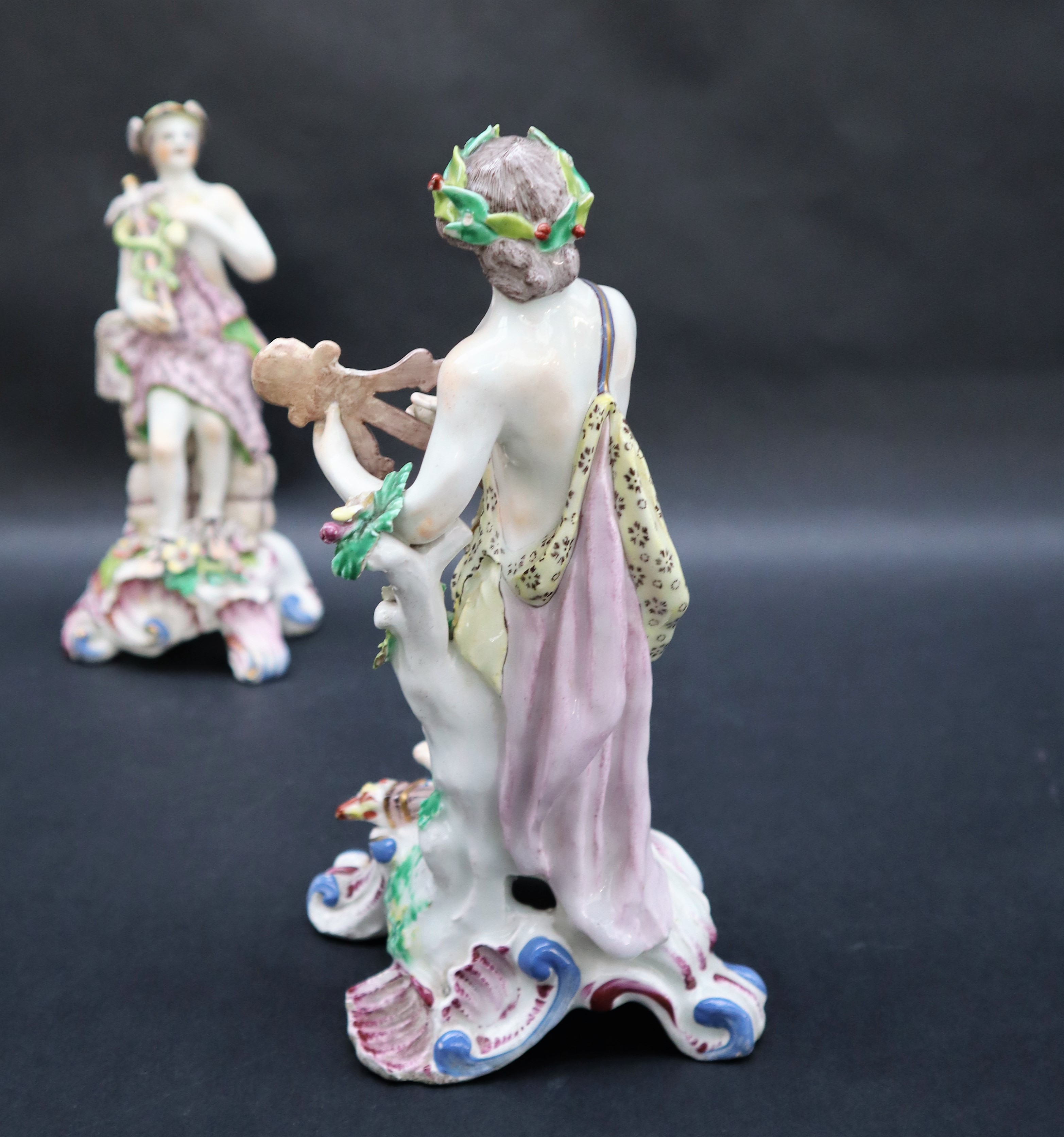 A Bow porcelain figure of Hermes, - Image 9 of 12