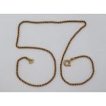 An 18ct yellow gold rope twist necklace, approximately 13 grams,