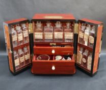 A 19th century mahogany apothecary cabinet,