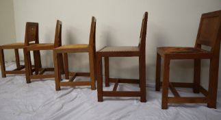 Mouseman - A set of five Robert Thompson of Kilburn,