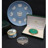 A Halcyon Days enamels box,