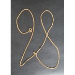 An 18ct gold necklace, 60cm long,
