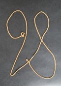 An 18ct gold necklace, 60cm long,