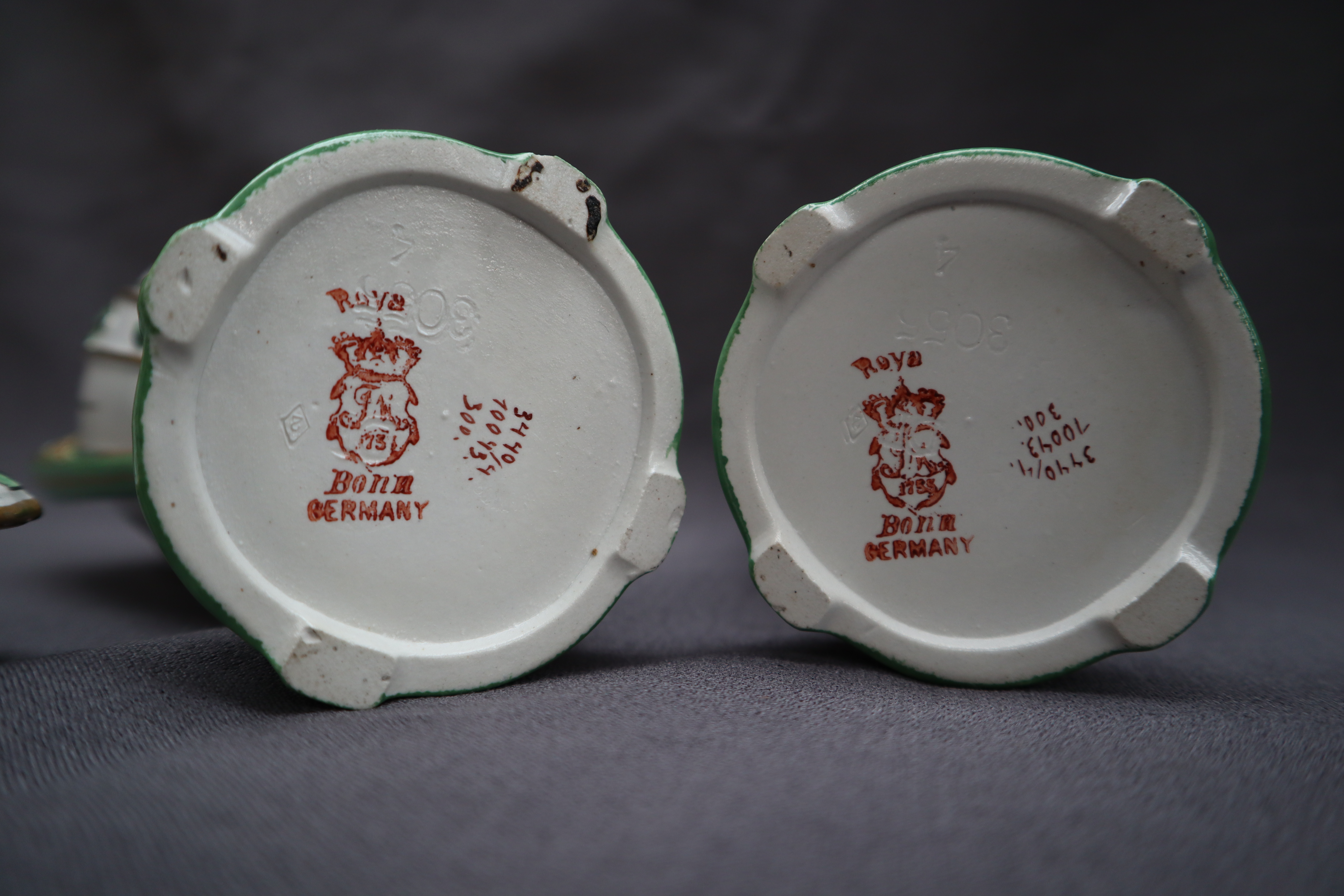 A pair of Royal Bonn pottery twin handled vases, - Image 7 of 7