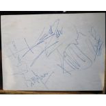 Autographs - The Rolling Stones, signed by Mick Jagger, Brian Jones, Bill Wyman,