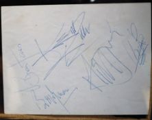Autographs - The Rolling Stones, signed by Mick Jagger, Brian Jones, Bill Wyman,