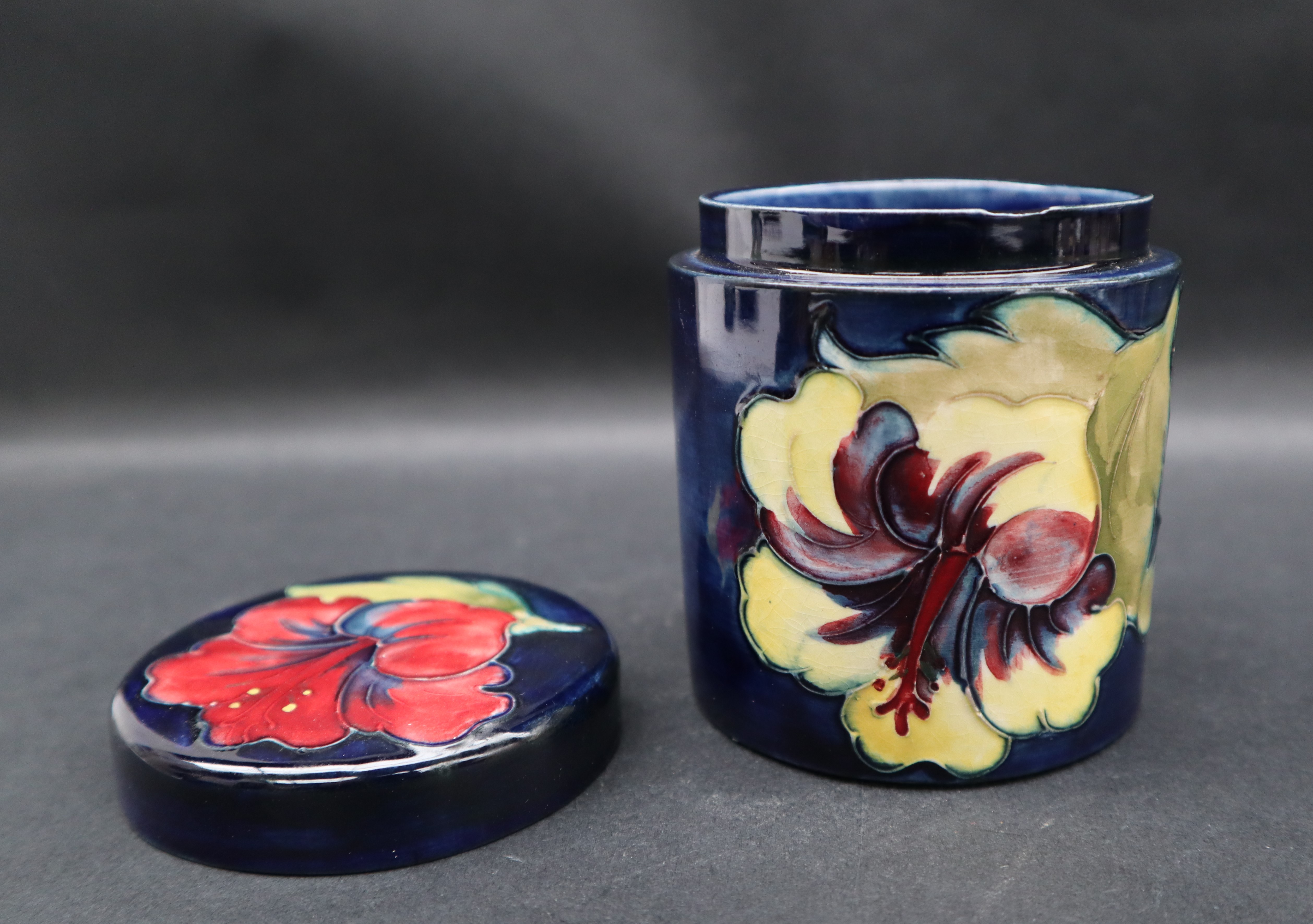 A Moorcroft pottery ginger jar and cover of cylindrical form, - Image 3 of 6