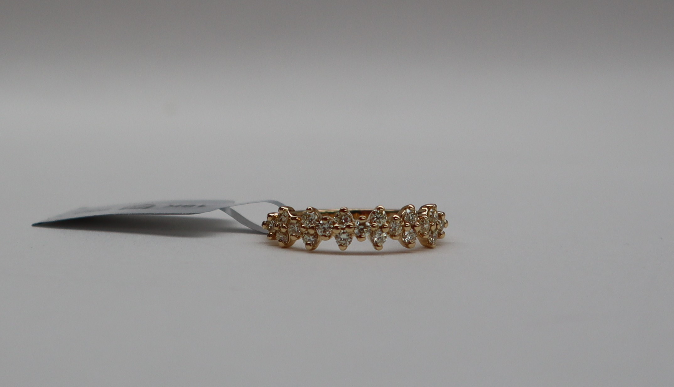 Gemporia - An 18k gold natural yellow diamond Tomas Rae ring, set with nineteen round diamonds, - Image 2 of 5