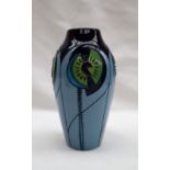 A Moorcroft pottery decorated in the Cinco Blue pattern, impressed mark, dated, 2013,