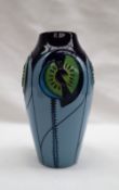 A Moorcroft pottery decorated in the Cinco Blue pattern, impressed mark, dated, 2013,