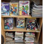 A large collection of comics from the 1970's,1980's and 90's including Death's Head,Superman, Groo,