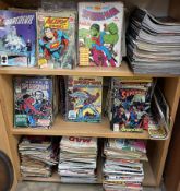 A large collection of comics from the 1970's,1980's and 90's including Death's Head,Superman, Groo,