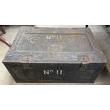 A World War II ammunition box,