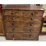 A Victorian mahogany chest,