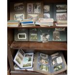 A large collection of postcards,