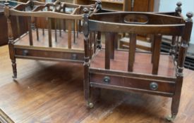 Two reproduction mahogany Canterburys,