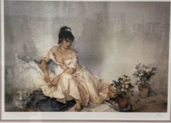 After William Russell Flint A seated female figure A limited edition print No.