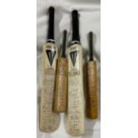 Two Duncan Fearnley miniature cricket bats,