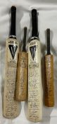 Two Duncan Fearnley miniature cricket bats,