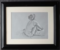 Bev Howe Nude Study Pencil sketch Signed 33 x 45.