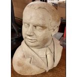 Jobling Dylan Thomas A stoneware portrait bust Signed and dated 1991
