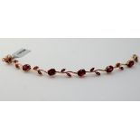 Gemporia - A Mahenge purple and Rajasthan garnet 9k gold Tomas Rae bracelet