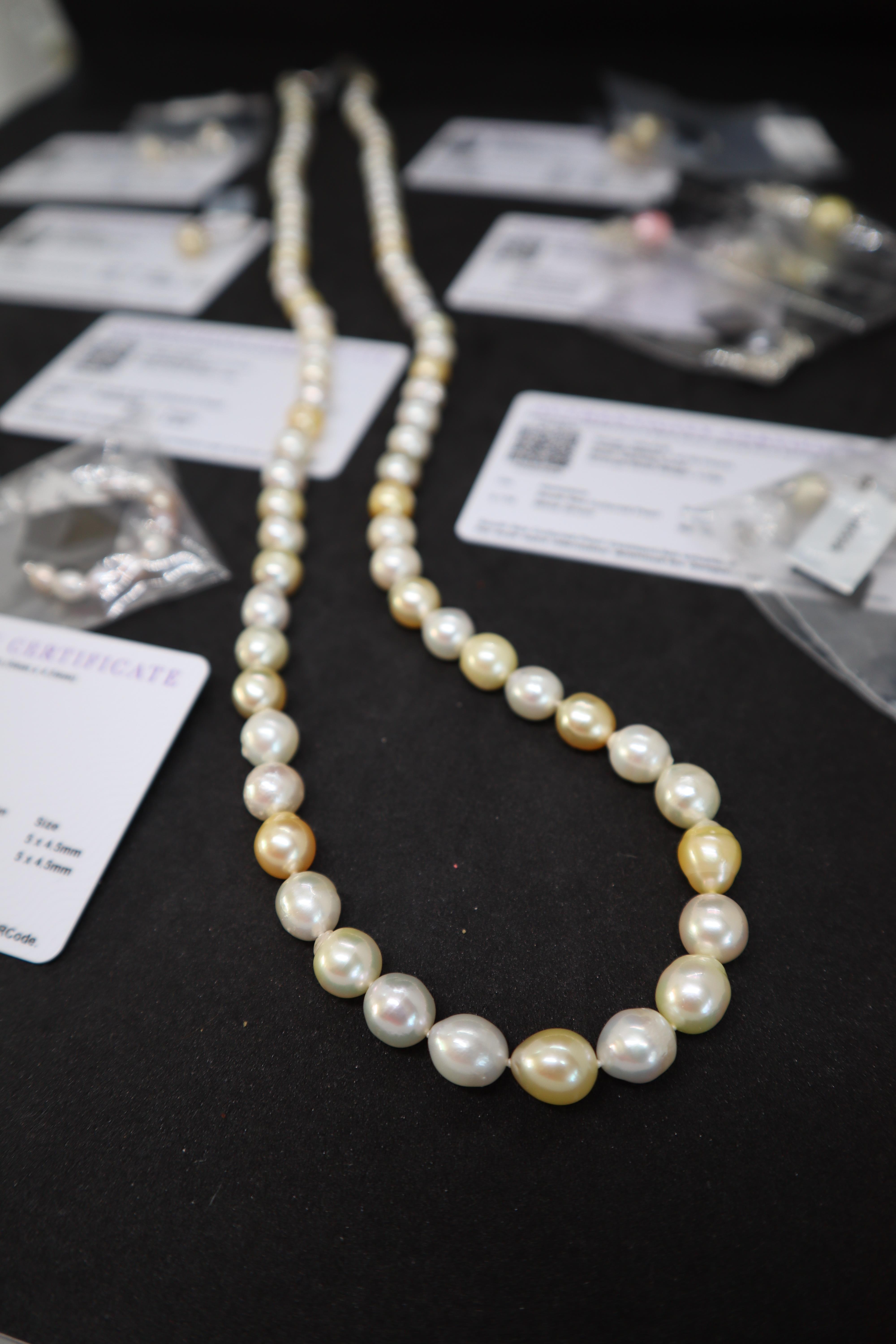 Gemporia - A South sea cultured pearl sterling silver necklace together with a Kaori cultured pearl - Image 4 of 4