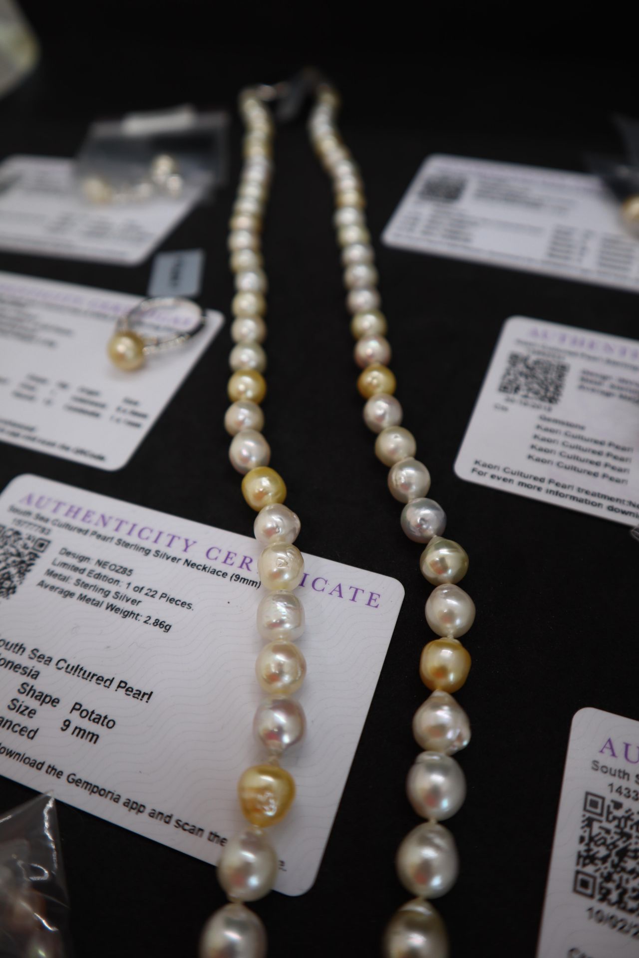 Gemporia - A South sea cultured pearl sterling silver necklace together with a Kaori cultured pearl - Image 3 of 4