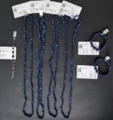 Gemporia - A set of four Sar-i-Sang lapis lazuli necklaces together with two sar-i-sang lapis