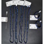 Gemporia - A set of four Sar-i-Sang lapis lazuli necklaces together with two sar-i-sang lapis