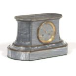 Tiffany & Co. Neoclassical Marble Overlay Mantel Clock, ca. Late 19th/Early 20th Century