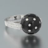 Ladies' Onyx and Diamond Ring