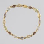 Ladies' Gemstone and Gold Bracelet