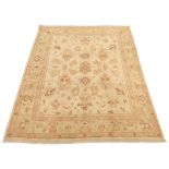 Fine Hand-Knotted Carved "Souf" Design Oushak Carpet